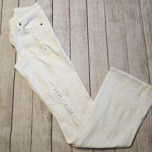 Vintage Forever 21 white Low Rise Jean (box 1)